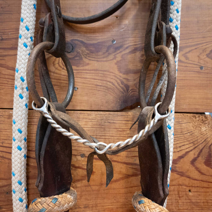 O-Ring Twisted Wire Snaffle Bridle Rig w/ Browband Headstall