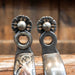 Kerry Kelley Spurs w/ Teal Rowel Tack - Spurs Kerry Kelley