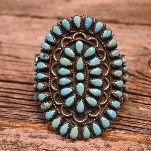 1930's Zuni Tribe Turquoise Cuff Collectibles Zuni Tribe