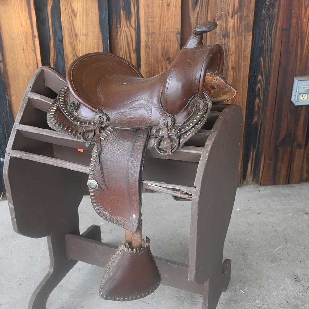 Vintage Western Saddle  1930's  - Western Decor  _CA