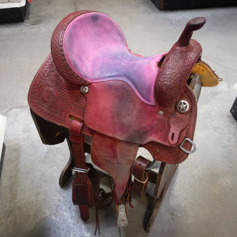 13.5" USED ROBERT TESKEY BARREL SADDLE Saddles Robert Teskey   