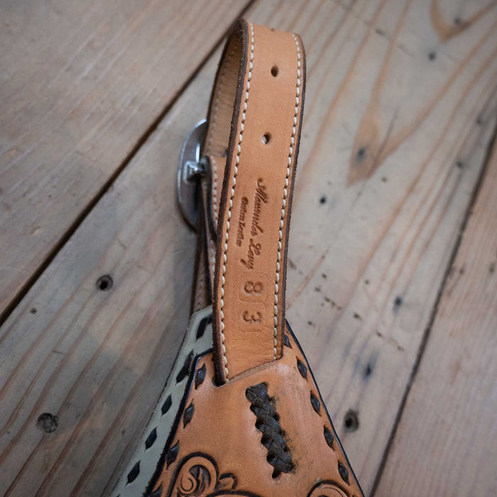 Used Alexander Levy Grey Roughout Stepthrough Chaps Tack - Chaps & Chinks Alexander Levy