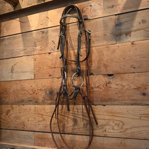 Bridle Rig - D-Ring with Leather Split Reins  SBR380 Sale Barn MISC   