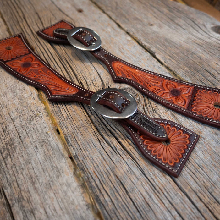 Handmade Ross Bullinger Hatchet Spur Straps