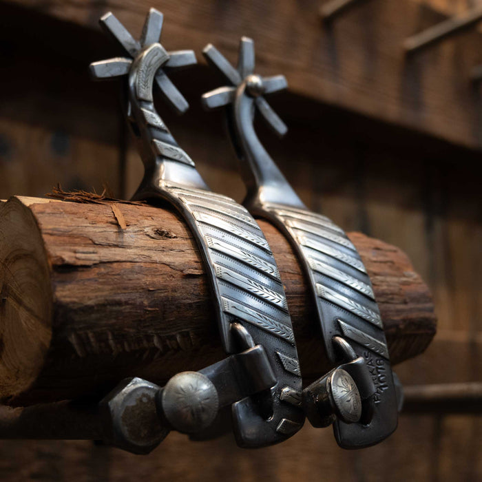 Farkas Silver Mounted 6pt Spurs