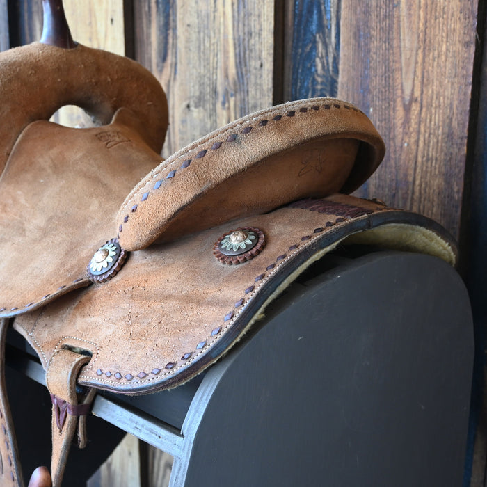 13.5" USED JEFF SMITH TAMI SEMAS BARREL SADDLE Saddles - Used Jeff Smith