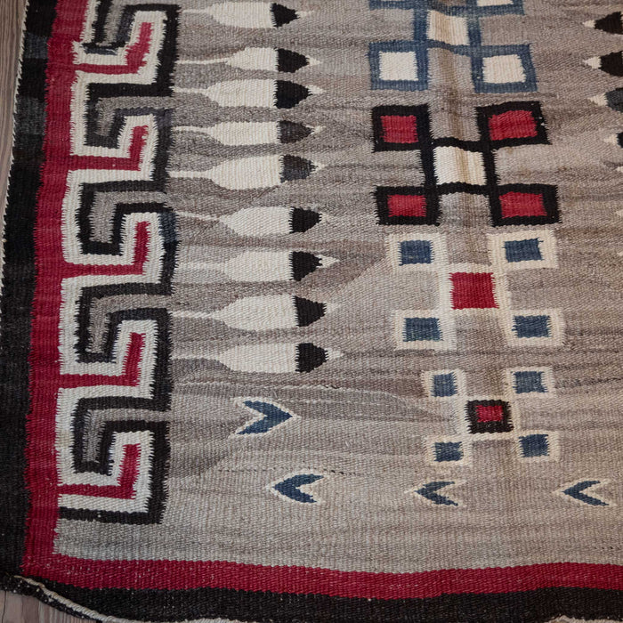 Authentic Navajo Rug with Feathers