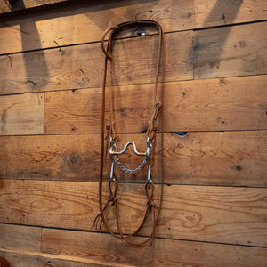 Solid Port Silver Mounted Bridle Rig