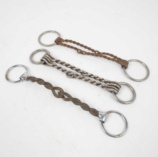 Set of 3 Used Pony O-ring Snaffle Bits Sale Barn MISC   