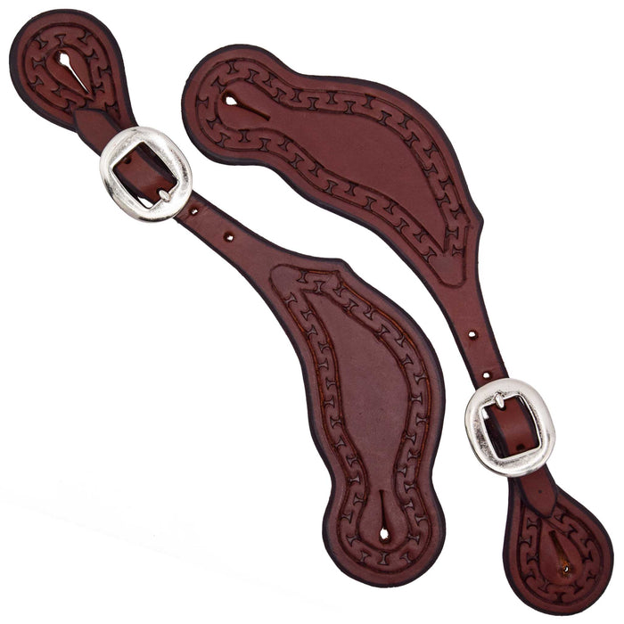 Teskey's Spur Straps w/Running W