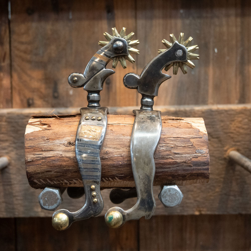FAURE Silver Mounted Spurs 962