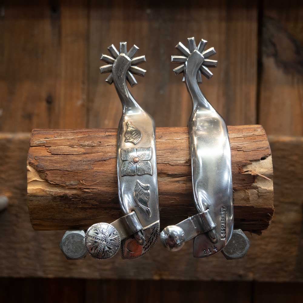 Luke Spraberry Silver Mounted Spurs