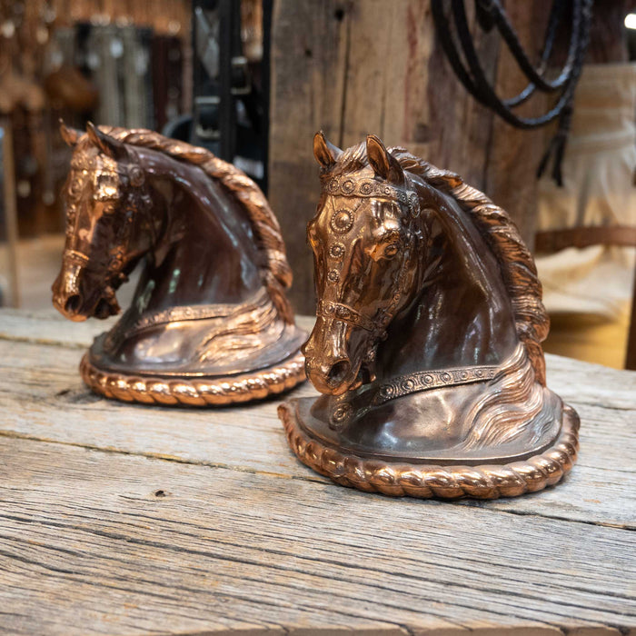 Rare 1946 Dodge Inc. Copper Parade Horse Bookends Gladys Brown