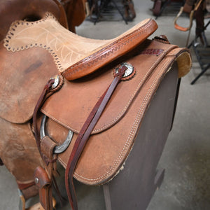 15" USED JEFF SMITH ROPING SADDLE