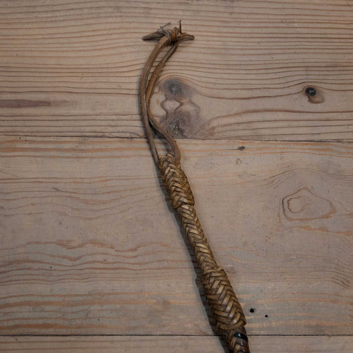 Vintage Braided 24" Rawhide & Leather Quirt