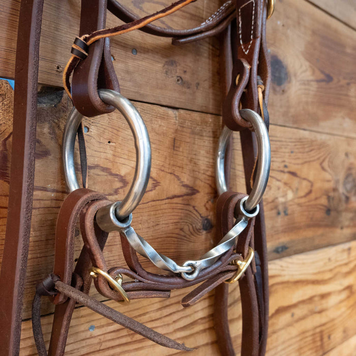 Kerry Kelley O-Ring  Slow Twist Snaffle Bridle Rig