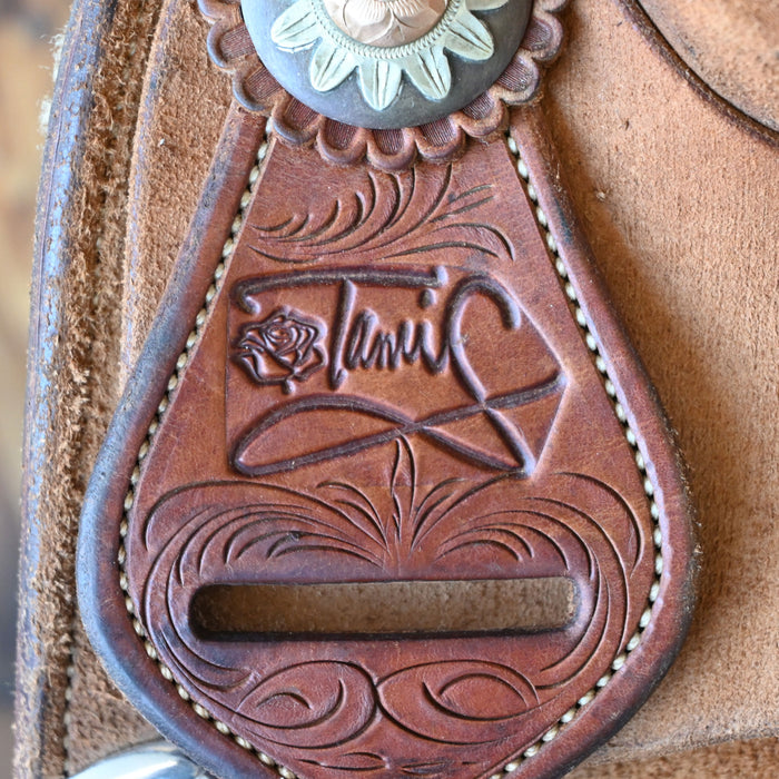 13.5" USED JEFF SMITH TAMI SEMAS BARREL SADDLE Saddles - Used Jeff Smith