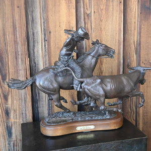 "Get Aong" Bronze Sculpture Created by Jack Bryant  _CA560 Collectibles Teskeys   