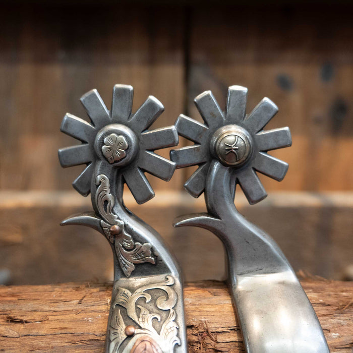 Kerry Kelley Silver Mounted 10pt Spurs