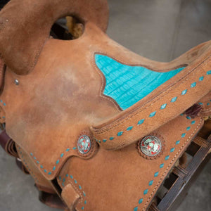 14" USED TRENT WARD PLATINUM SERIES BARREL SADDLE Saddles Trent Ward   