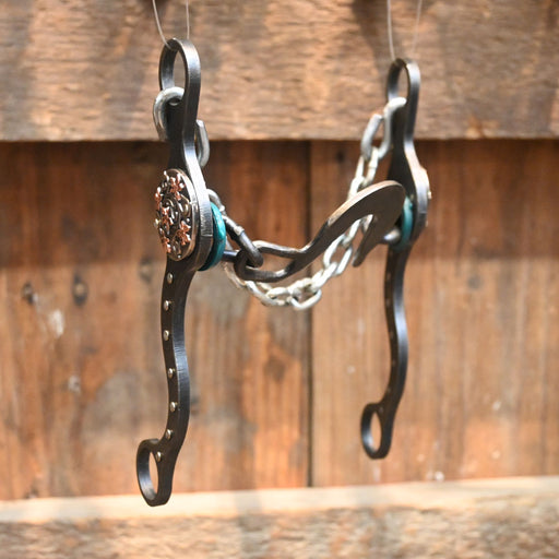 Paul Petska Washer Port - 5 Flower Concho Bit Tack - Bits Paul Petska