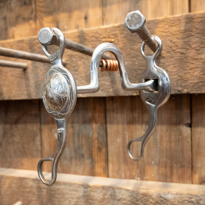 Cutrell Silver Mounted Flat Port Bit w/Copper Rings Tack - Bits Cutrell