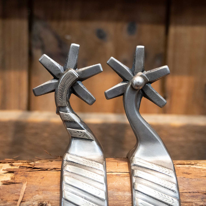 Farkas Silver Mounted 6pt Spurs