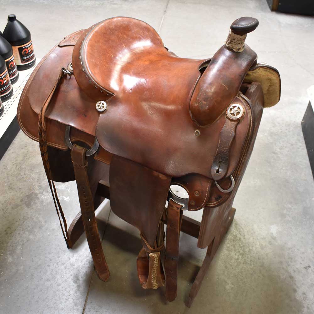 13.5" USED MARTY BYRD RANCH SADDLE Saddles Marty Byrd   