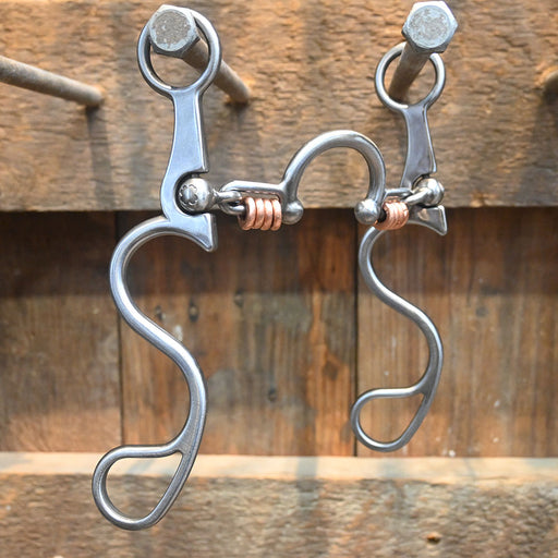Kerry Kelley 10 Ported Chain w/Copper Rings Tack - Bits Kerry Kelley