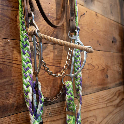 Rope Nose Side Pull with Barrel Reins Sale Barn MISC