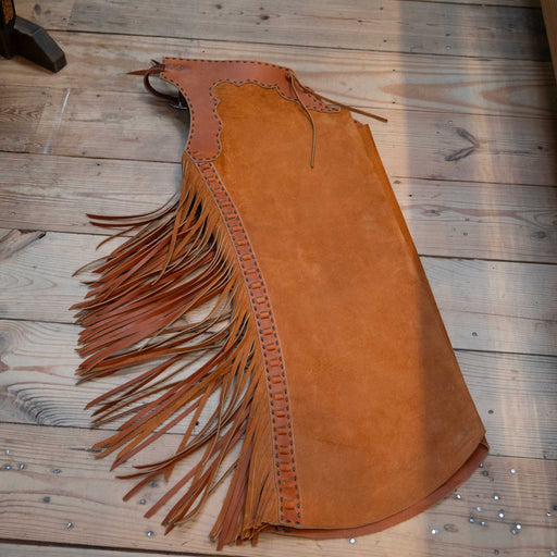 Gavyn McKelvey Roughout Stepthrough Chaps Tack - Chaps & Chinks Gavyn Mckelvy