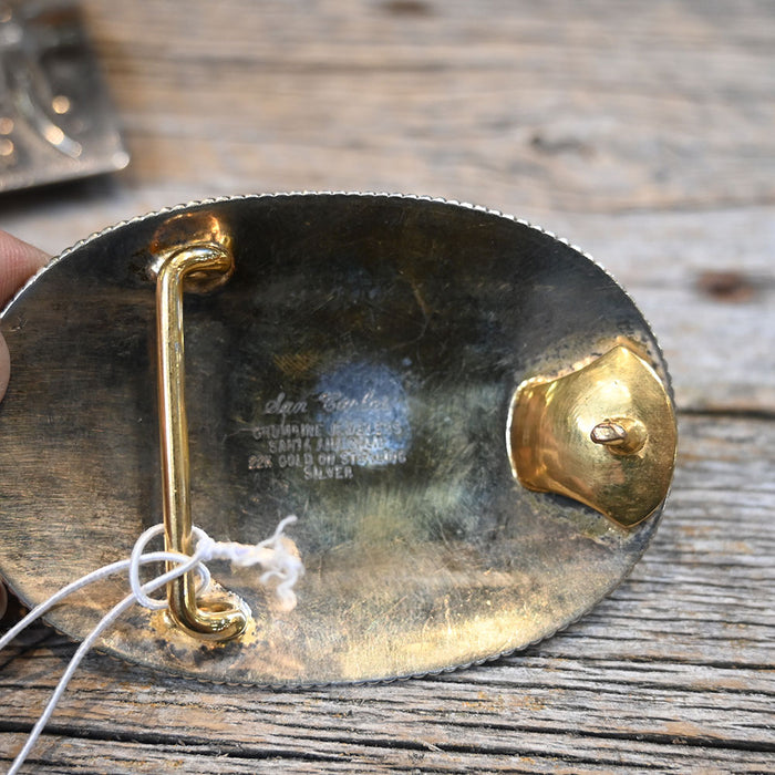 San Carlos Sterling & Gold Belt Buckle ACCESSORIES - Additional Accessories - Buckles San Carlos