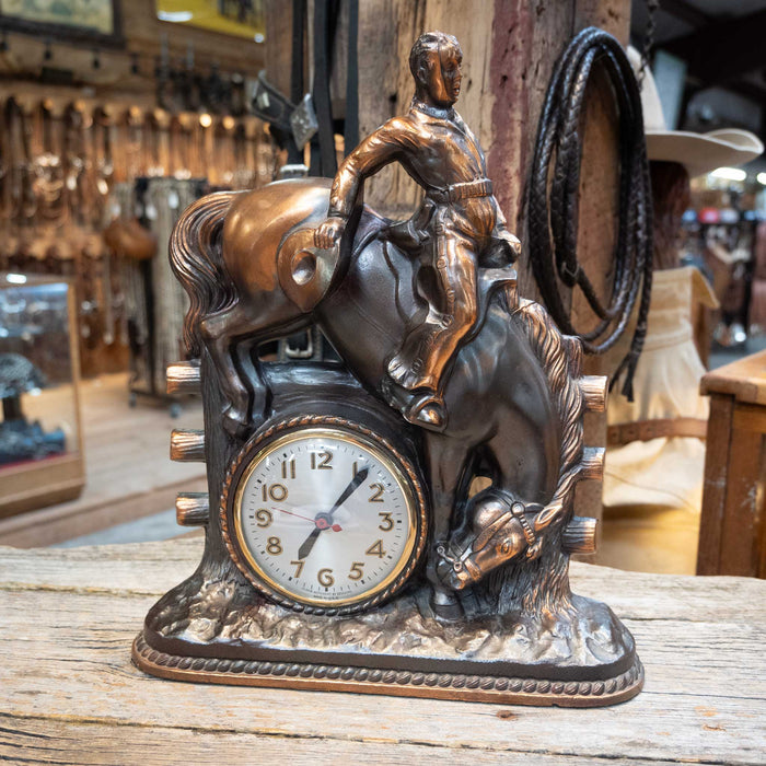 1940's-1950's Copper Cowboy Clock