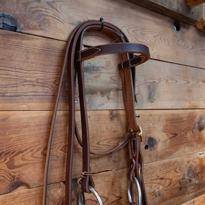 Kerry Kelley O-Ring  Slow Twist Snaffle Bridle Rig