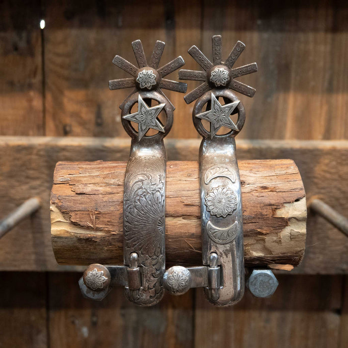 Peebles Silver Mounted Chihuahua's Spurs