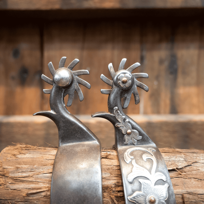 Kerry Kelley Silver Mounted 10pt Hurricane Spurs