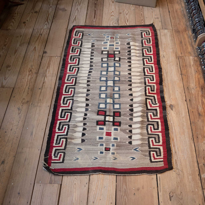 Authentic Navajo Rug with Feathers