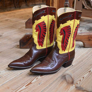 Rocket Buster Boots - Designed with  Indian Head Dress  _CA876 Collectibles MISC   