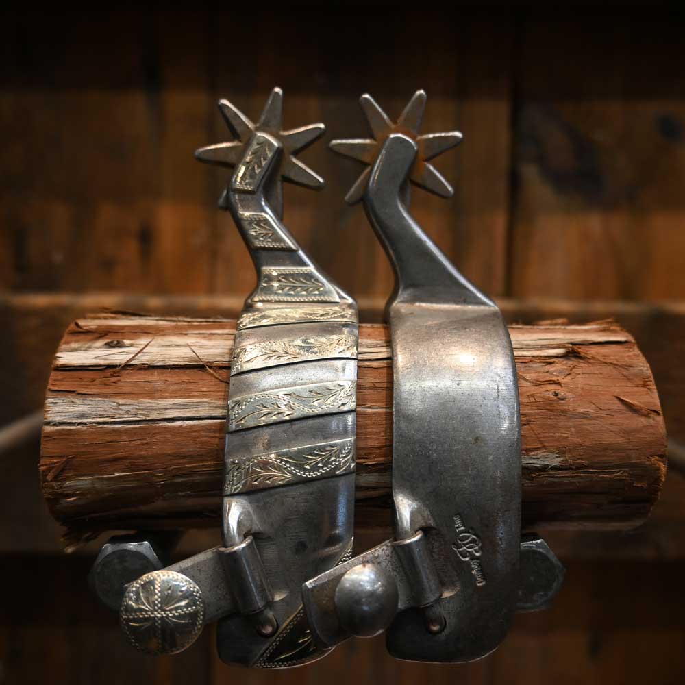 Josh Ownbey - Silver Mounted Spurs SPUR811