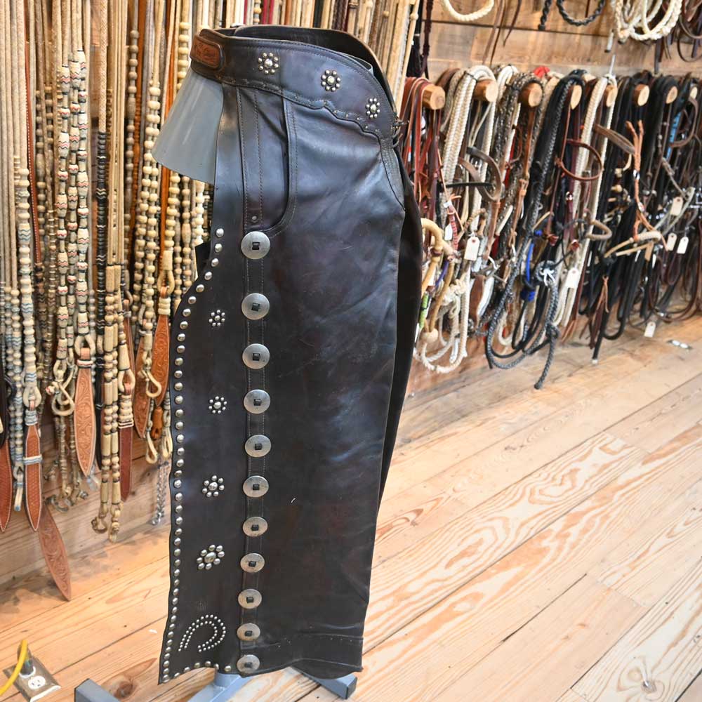 Vintage Chaps made by Clark - Portland Ore.   _C391 Tack - Chaps & Chinks Clark   