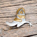 Vintage Two-Tone Cowboy Boot Pin WOMEN - Accessories - Jewelry - Pins & Pendants Teskey's