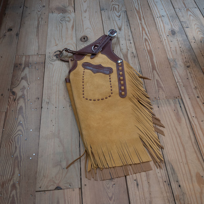 Medium Tan Rough-Out Chinks Tack - Chaps & Chinks Teskey's