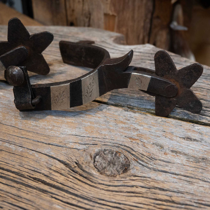1940's Vintage Silver Boone Spurs Tack - Spurs MISC