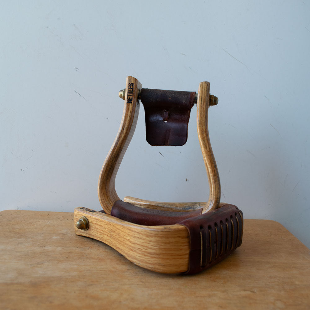 Lightly Used Premium Nettles Wooden Stirrups Sale Barn stirrups   