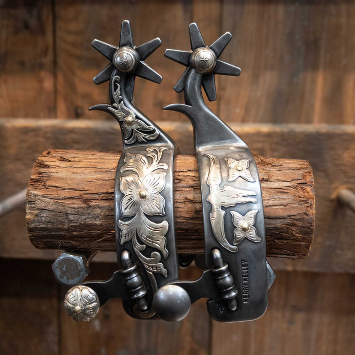 Kerry Kelley Silver Mounted 6pt Spurs