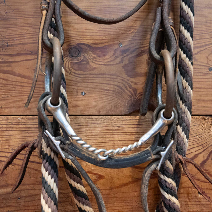 O-Ring Twisted Wire Snaffle Bridle Rig