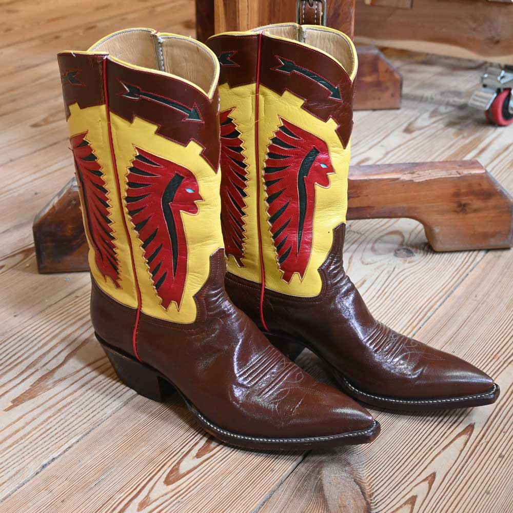 Rocket Buster Boots - Designed with  Indian Head Dress  _CA876 Collectibles MISC   