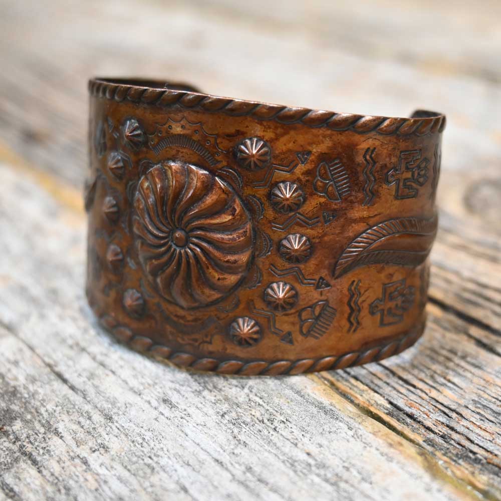 Vintage Solid Copper Handmade Cuff outlet Bracelet