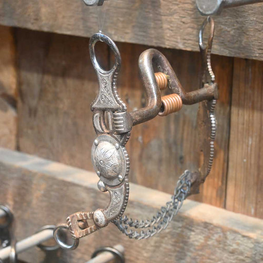 Eduardo Grijalva - Silver Mounted Port with Double Rings Bit TI0979 Tack - Bits Eduardo Grijalva