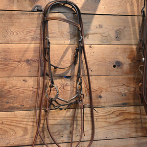 Bridle Rig - Classic Equine Smooth D-Ring -All NEW LEATHER Rig - SBR632 Sale Barn Classic Equine